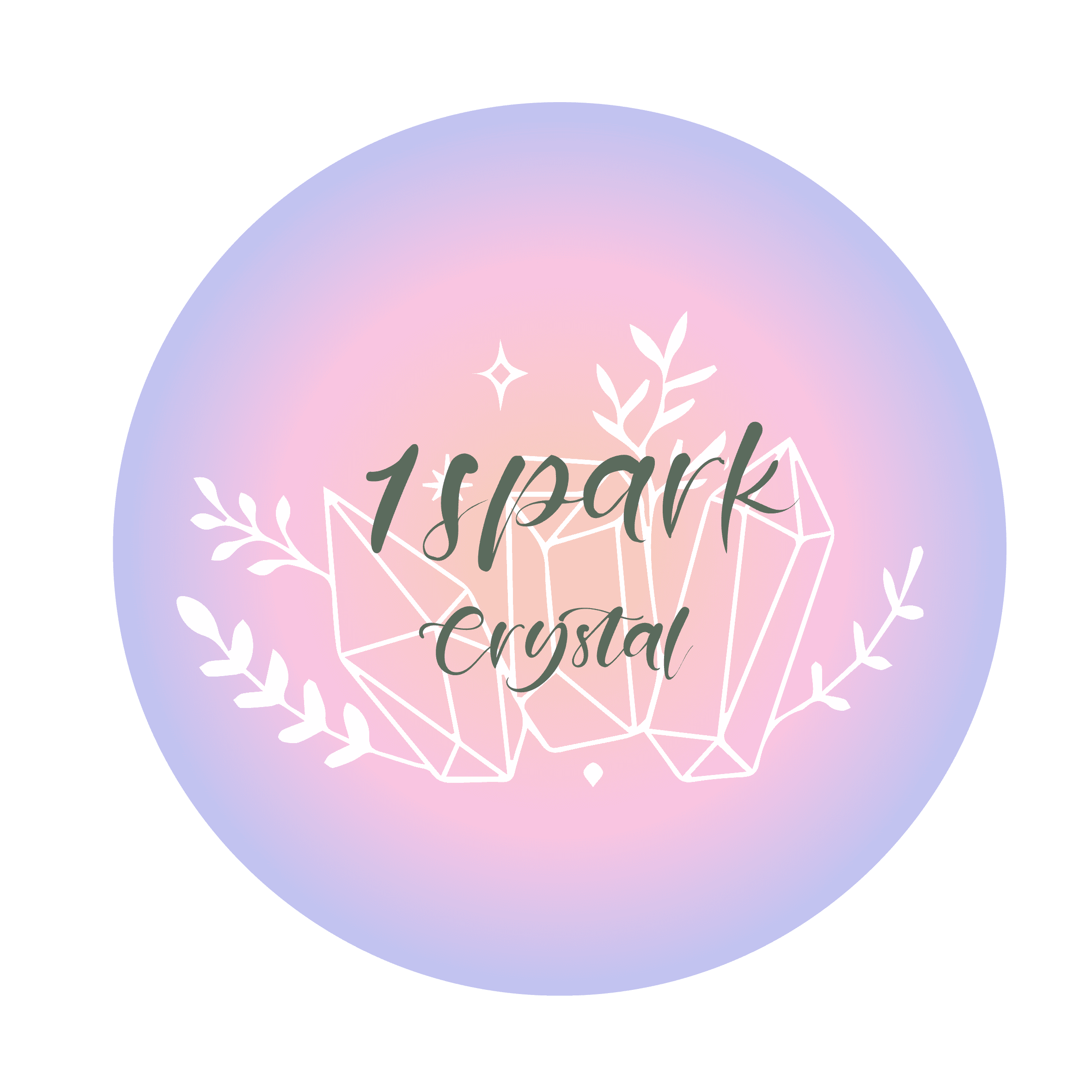 1SparkCrystal official logo, representing the brand’s dedication to handmade crystal jewelry and spiritual tools